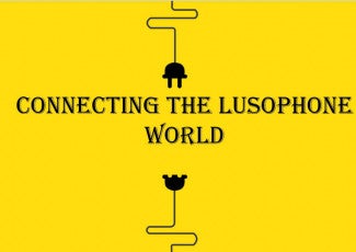 A cartoon electric cable with the words Connecting the Lusophone World in the centre