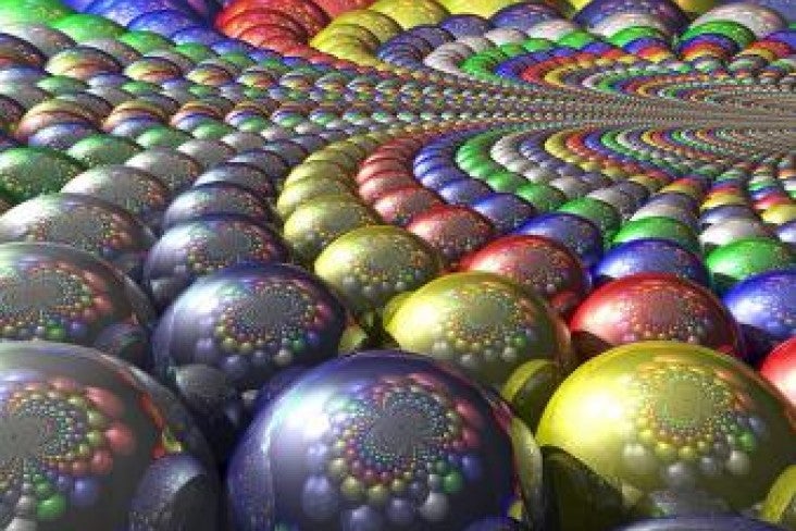 Visualisation of multicoloured balls